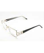 AZZARO Silver Swarovski Crystal Black Eyeglasses 3752 C2 French Design 53mm - $75.05