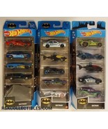 Hot Wheels Batman 5 pk x3 1/64 Die-Cast Vehicles 2019,21 +23 &#39;66 &amp; &#39;89 B... - $36.63 CAD