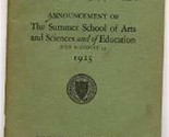 Official Register of HARVARD University 1925 Catalog School Arts &amp; Sciences - £38.88 GBP