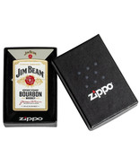 Sharp Brass Jim Beam Kentucky Bourbon Whiskey Zippo Lighter - $611.82 MXN