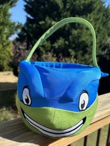 Teenage Mutant Ninja Turtles Leonardo Plush Halloween Easter Candy Bucket TMNT - £18.37 GBP