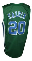 Marc Calvin #20 Carolina Cougars Retro Aba Basketball Jersey New Green Any Size image 2
