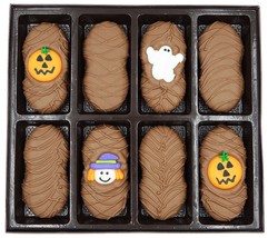 Philadelphia Candies Halloween Pumpkin Asst Milk Chocolate Nutter Butter Cookies - £10.92 GBP