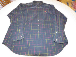 Ralph Lauren Golf XL Tilden navy long sleeve cotton button up Shirt EUC@ - £18.50 GBP