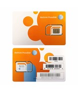 AT&amp;T  Triple Cut 4G LTE Sim Card New Unactivated (3-in-1) - $9.99