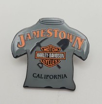 Harley Davidson Motorcycles Jamestown California Vest Hat Pin Screwback - $19.60