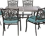 Seasons 9 Piece Square Dining Set, Twin, Blue (Pack Of 9) Outdoor Furniture - $3,489.99