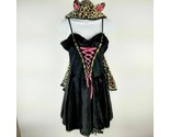 California Costume Women&#39;s Hood &amp; Dress Animal Print Size Large Multicol... - £8.20 GBP