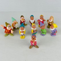 Mattel Disney Snow White Seven Dwarfs Character Toy Figures 1993 11 PC Lot - $44.99