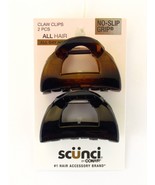 SCUNCI NO SLIP GRIP 5.5 CM JAW HAIR CLIPS - 2 PCS. (37168) - $156.69 MXN