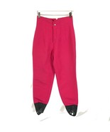 Womens Size 6 Bogner Hot Pink Vintage Wool Blend Stirrup Snow and Ski Pants - £89.04 GBP