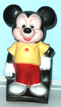 Coin Bank, Walt Disney Retro Figural Disney Mickey Mouse Play Pal Plastics - $14.50