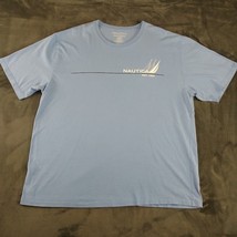 Nautica Mens Light Blue 83 Graphic T-Shirt Size 3XL 100% Cotton Nautica - £16.49 GBP