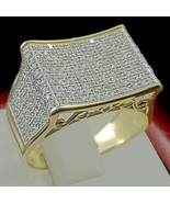 Father&#39;s Day Special 2.80 Ct Yellow Gold Over Mens Round Diamond Band Pi... - €118,66 EUR