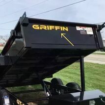 OEM Griffin TRAILER Vinyl Graphic Decals 2PC Set New Oracle Universal 18” - $28.70