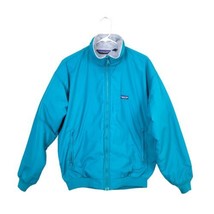 Vintage Patagonia Jacket Sz 14 (M)  Full Zip Bomber Jacket Windbreaker teal blue - £47.44 GBP