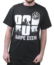 Orisue Hombre Negro Blanco Carpe Diem Unión Working Industria Camiseta M... - $15.01