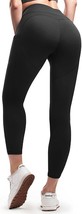 Womens Yoga Pants with Pockets,High Waist Tummy Control Workout   (Black,Size:M) - £14.72 GBP