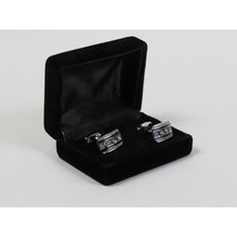 Men's Fashion Cufflinks By J.Valintin Silver/Gold Plated and Stones JVC-3 image 2