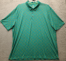 Men Polo Shirt 2XL Multi Anti UV 4 Way Stretch Moisture Wicking Super So... - $23.21