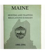 Maine 1995-96 Hunting &amp; Trapping Regulations Vintage 1st Printing Bookle... - $364.86 MXN