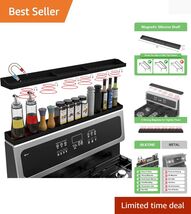30-Inch Magnetic Silicone Stove Top Shelf – Heat Resistant Spice Organizer - $37.57