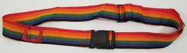 AP) Adjustable Rainbow Luggage Strap Identification Belt Suitcase Travel... - $4.94