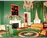 White House Green Room Interior Washington DC UNP Unused Chrome Postcard... - $2.92