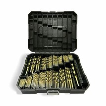 230 PCS Professional Titanium Twist Drill Bit Set, Professional Series HSS - $46.74