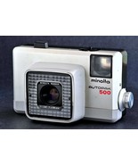 Minolta Autopak 500 Auto Focus 126 Camera w 38mm f2.8 Lens Rare White Collect - $28.00