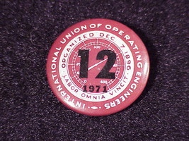 1971 International Union of Operating Engineers Pinback Button Pin - $7.95