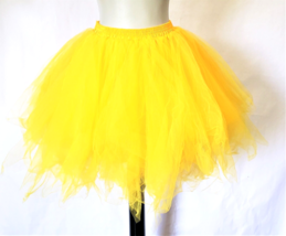 Yellow Fancy Tutu Skirt  Lace Tulle Pettiskirt size S - £11.73 GBP