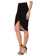 NWT Helmut Lang Viscose Film Ruched Front Skirt Black S - €76,42 EUR