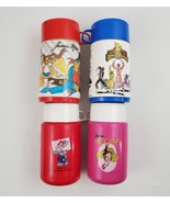 Vintage Lot (4) Thermos, Aladdin Lunch Box Bottles Power Rangers, Barbie... - £28.92 GBP