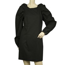 Vicolo Black Cotton Long Puff Sleeves Mini Length Short dress Size S - $1,639.74 MXN