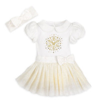 Disney Store Minnie Mouse Holiday Bodysuit w/ Tutu Skirt for Baby Sz 3-6... - £22.88 GBP