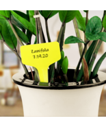 20 Pcs Yellow T-Shape Plant Labels Reusable Waterproof #MNTS - £7.81 GBP