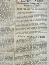 1863 J24 Antique Baltimore Newspaper Civil War Fort Sumpter,Soldier Cut 2 Pieces - £175.96 GBP