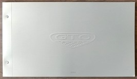 2004 Pontiac GTO Deluxe sales brochure catalog 04 US 5.7 Monaro HUGE! - $25.00