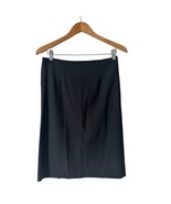 Theory Women Pencil Skirt Black Golda 2 Urban Virgin Wool Double Split S... - £31.06 GBP