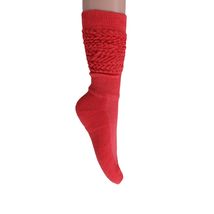 AWS/American Made Cotton Slouch Boot Socks Shoe Size 5 to 10 (Hot Pink 1 Pair) - £6.90 GBP