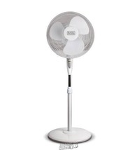 BLACK &amp; DECKER BFSR16B 16 in. Stand Fan with Remote Control, White - $47.49