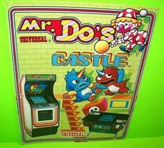 Mr Do&#39;s Castle Arcade FLYER Original 1983 Video Game Japan Promo Retro Artwork  - £43.72 GBP