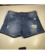 Joe’s Jeans Womens Denim Shorts Blue Mid Rise MaryLee Distressed 5&quot; Inse... - $304.60 MXN