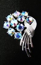 VINTAGE Signed Kramer AURORA AB FLOWER BROOCH Excellent Condition. - £33.30 GBP