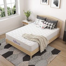 Napqueen 8 Inch Innerspring Queen Size Medium Firm Memory Foam, Bed In A Box - £185.56 GBP