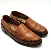 Kenneth Cole New York Men’s Loafers Vintage Leather Brown Casual Shoes S... - $31.86