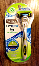 Men's Schick Hydro 5 Razor Sensitive with 2 Cartridges total - SEALED! FAST SHP - $17.29
