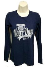 University of Notre Dame Irish est 1842 Womens Small Blue Long Sleeve TShirt - £11.83 GBP