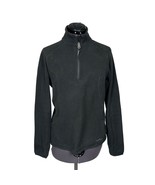 Marmot Polartec 1/4-Zip Fleece Mock-Neck Pullover Women&#39;s Shirt Sz. M Black - $369.07 MXN
